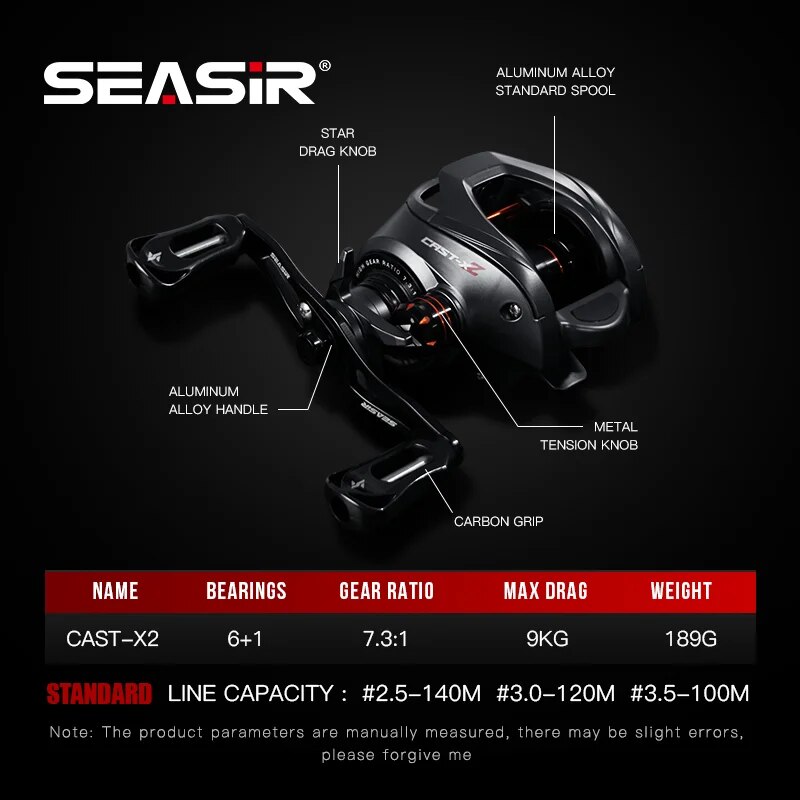 Seasir Cast X2 Baitcasting Ree - đánh giá và giá Kastking Reel Zephyr